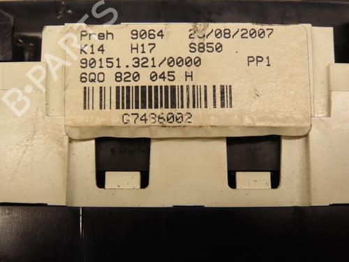 Commande Chauffage VW POLO IV (9N_, 9A_) 1.4 16V (80 hp) 30093018