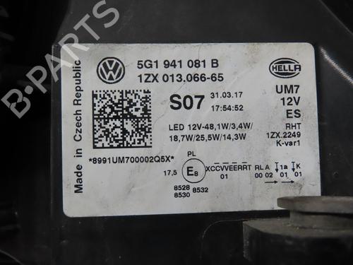 Used Left headlight VW GOLF VII (5G1, BQ1, BE1, BE2) 1.4 GTE Hybrid (204 hp) 29469017