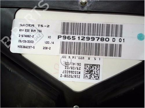 Instrument cluster PEUGEOT 307 CC (3B) 2.0 16V | BP23154798C47
