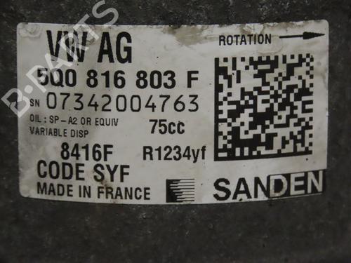 AC compressor AUDI A1 Sportback (8XA, 8XF) 1.4 TDI | BP25207156M34