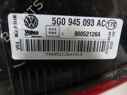 Used Left tailgate light Left tailgate light VW GOLF VII (5G1, BQ1, BE1, BE2) 1.6 TDI (110 hp) 32715197 32715197