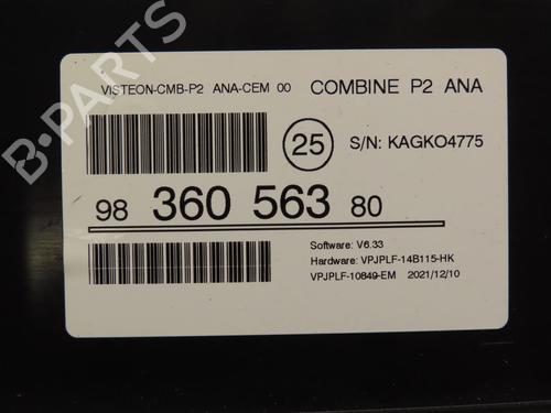 Instrument cluster PEUGEOT 208 II (UB_, UP_, UW_, UJ_) 1.2 PureTech 75 | BP29319303C47