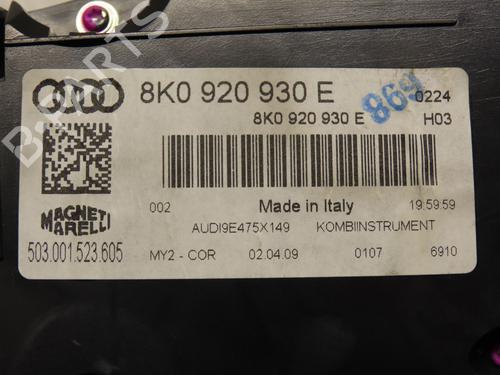Kombiinstrument AUDI A4 B8 Avant (8K5) S4 quattro | BP28364177C47 