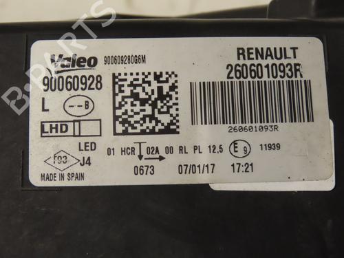 Venstre forlygte RENAULT MEGANE IV Hatchback (B9A/M/N_) 1.2 TCe 130 (B9MR) | BP29380300C28 