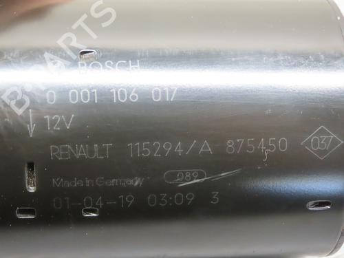 Used Starter Starter RENAULT LAGUNA II (BG0/1_) 1.8 16V (BG04, BG0B, BG0C, BG0V) (117 hp) 36482833 36482833
