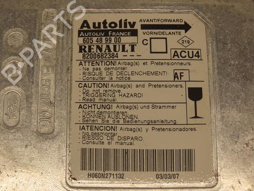 ECU airbags RENAULT MEGANE II (BM0/1_, CM0/1_) 1.9 dCi | BP17779883M53 