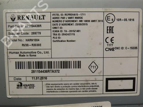 Radio RENAULT ZOE (BFM_) ZOE | BP9383734E6 
