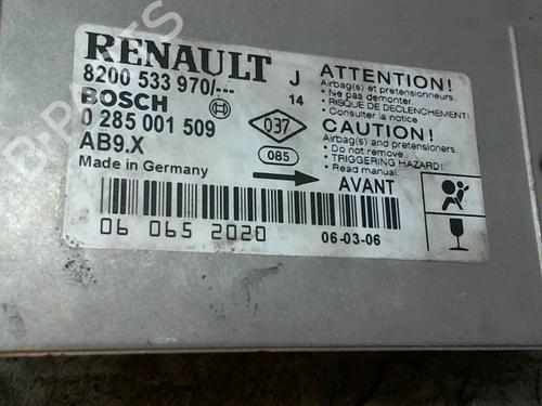 ECU airbags RENAULT MODUS / GRAND MODUS (F/JP0_) 1.4 (JP01, JP0J) | BP9380058M53 