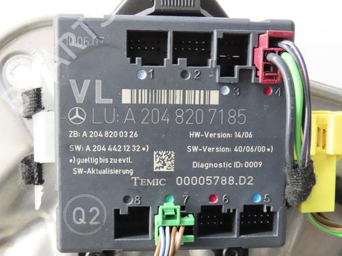 Used Front left window mechanism MERCEDES-BENZ C-CLASS (W204) C 220 CDI (204.008) (170 hp) 27488625