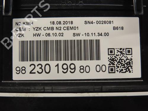 Kombinert Instrument CITROËN C3 / C3 ORIGIN III (SX) 1.2 PureTech 82 (83 hp) 27488476