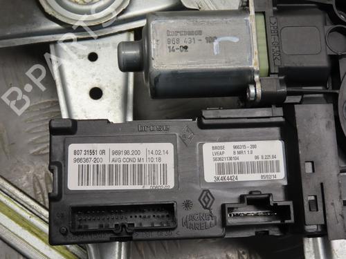 Used Front left window mechanism RENAULT MEGANE III Hatchback (BZ0/1_, B3_) 1.5 dCi (BZ1G, BZ1W, BZ0R) (95 hp) 25040647