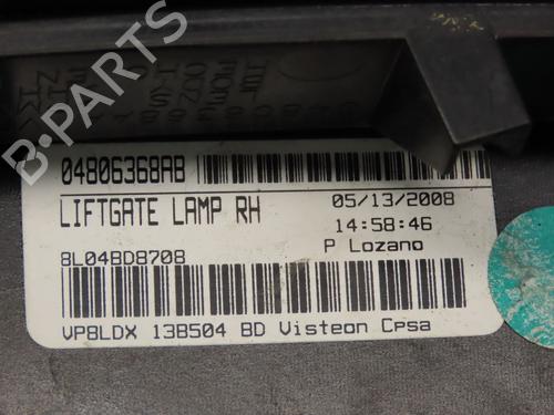 Used Right tailgate light DODGE JOURNEY 2.0 CRD (140 hp) 20181327