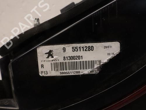 Right tailgate light PEUGEOT 3008 I MPV (0U_) 1.6 BlueHDi 120 | BP32458132C80