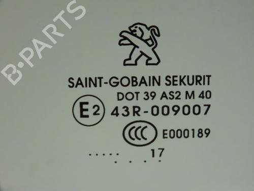 Used Front right door window PEUGEOT 208 I (CA_, CC_) 1.2 VTI 82 (82 hp) 27306903