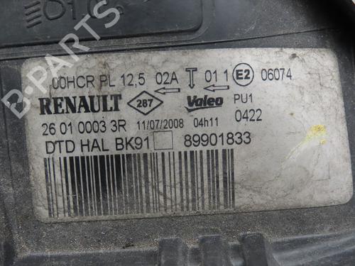 Right headlight RENAULT LAGUNA III (BT0/1) 1.5 dCi (BT00, BT0A, BT0T, BT1J) | BP23647254C29 
