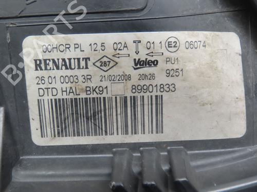 Højre forlygte RENAULT LAGUNA III (BT0/1) 2.0 dCi (BT01, BT08, BT09, BT0E, BT0K, BT12, BT1C, BT1D,... (150 hp) 30556952