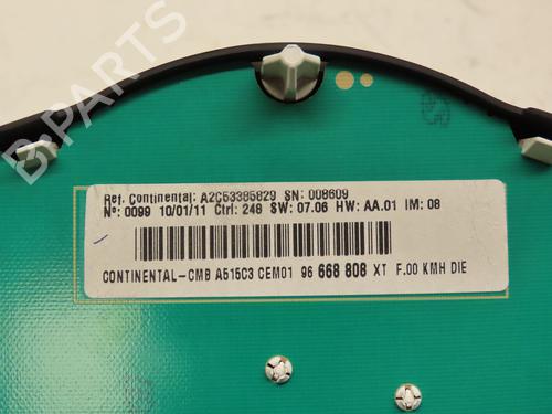 Kombinert Instrument CITROËN DS3 (SA_) 1.6 HDi 110 | BP29216960C47 