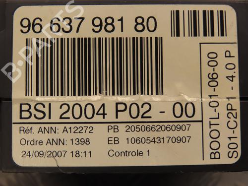 Fuse box PEUGEOT 308 I (4A_, 4C_) 1.6 HDi | BP9381353E1 