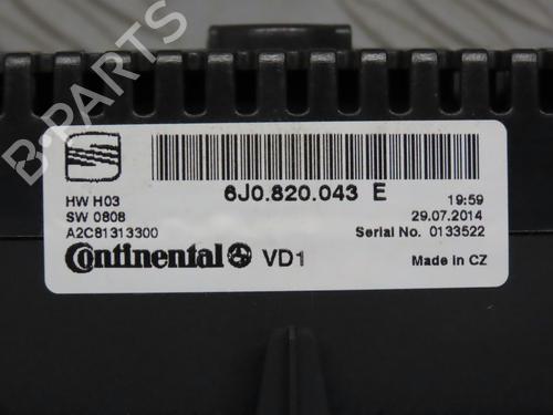 Climate control SEAT IBIZA IV (6J5, 6P1) 1.2 | BP20162692I5 