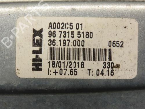 Used Front right window mechanism PEUGEOT 208 I (CA_, CC_) 1.2 VTI 82 (82 hp) 23869084
