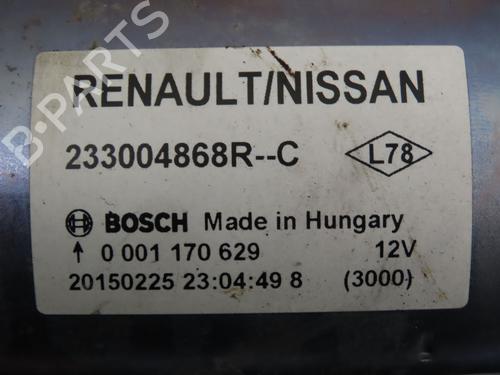 Startmotor RENAULT CAPTUR I (J5_, H5_) 1.5 dCi 90 (J5N4, J5M5, J5MW, J5M6, J5AL, J5AJ) (90 hp) 30979218