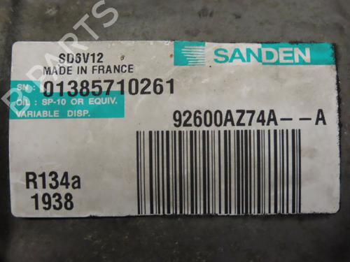AC compressor NISSAN JUKE (F15) 1.5 dCi | BP19479859M34 