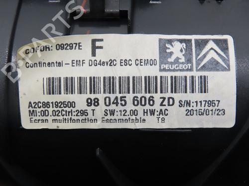 Used Display monitor PEUGEOT 3008 I MPV (0U_) 1.6 HDi (114 hp) 31276145