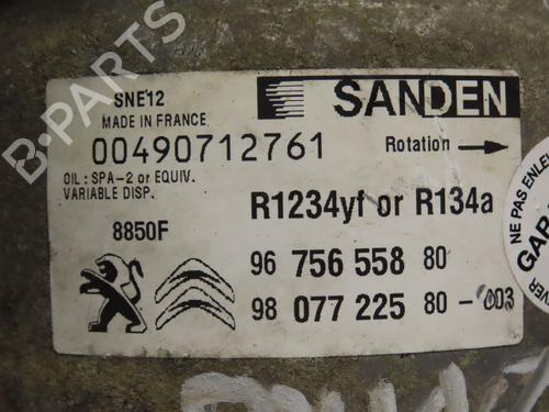 Used AC compressor AC compressor PEUGEOT 208 I (CA_, CC_) 1.6 BlueHDi 100 (100 hp) 9388764 9388764
