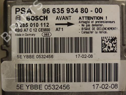 ECU airbags PEUGEOT 207 (WA_, WC_) 1.4 16V | BP29577569M53
