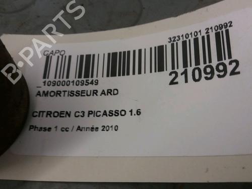 Used Right rear shock absorber CITROËN C3 Picasso (SH_) 1.6 HDi (109 hp) 9386904