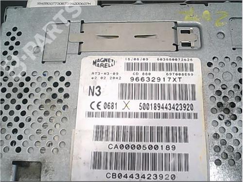 Radio PEUGEOT 207 (WA_, WC_) 1.6 HDi | BP9403929E6 