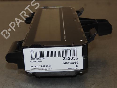 Instrument cluster RENAULT ZOE (BFM_) ZOE | BP27887312C47 