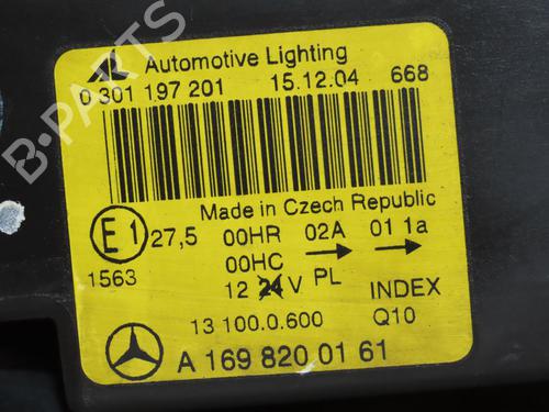 Left headlight MERCEDES-BENZ A-CLASS (W169) A 180 CDI (169.007, 169.307) | BP28593469C28