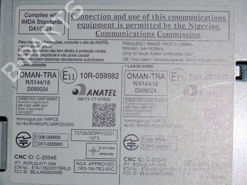 Bilradio DACIA SPRING EV (B6M1) | BP29901784E6 