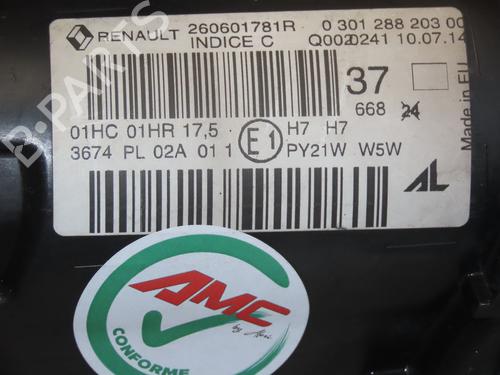 Optica esquerda RENAULT MEGANE III Grandtour (KZ0/1) 1.5 dCi (KZ09, KZ0D, KZ1G, KZ29, KZ14, KZ1W, KZ10, KZ1F,... (110 hp) 31241086