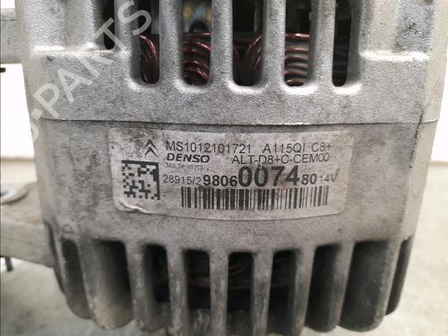 Alternator PEUGEOT 308 II (LB_, LP_, LW_, LH_, L3_) 1.2 THP 110 | BP16105724M7 