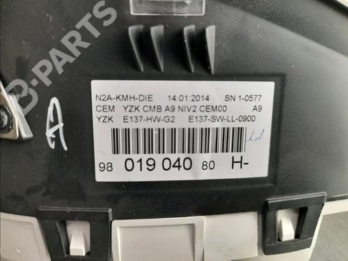 Instrument cluster PEUGEOT 208 I (CA_, CC_) 1.4 HDi | BP12197698C47 