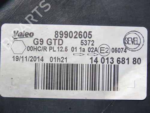 Used Left headlight Left headlight PEUGEOT EXPERT Van (VF3A_, VF3U_, VF3X_) 2.0 HDi 130 (128 hp) 17036925 17036925