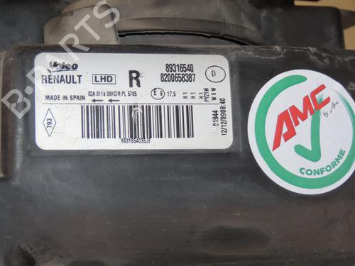 Højre forlygte RENAULT MODUS / GRAND MODUS (F/JP0_) 1.5 dCi (FP0F, JP0F) | BP30980442C29