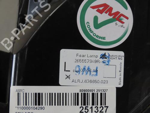 Left taillight RENAULT CAPTUR I (J5_, H5_) 1.5 dCi 90 (J5N4, J5M5, J5MW, J5M6, J5AL, J5AJ) | BP29494643C34 