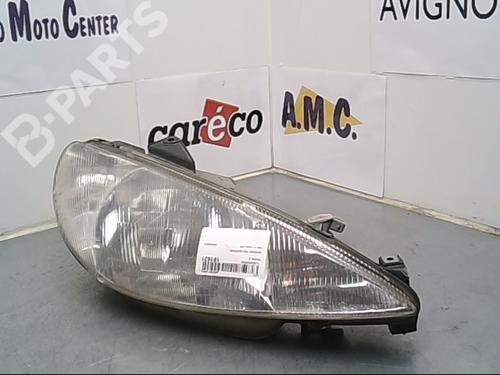 Used Right headlight PEUGEOT 206 Hatchback (2A/C) 1.4 i (75 hp) 9402548