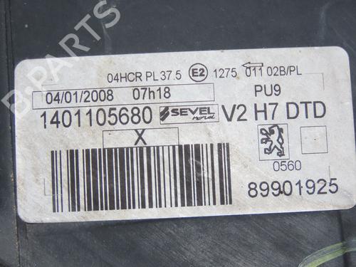 Used Right headlight PEUGEOT 807 (EB_) 2.0 HDI (136 hp) 23978672