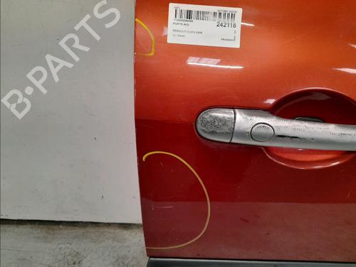 Right front door RENAULT CLIO III (BR0/1, CR0/1) 1.6 16V (BR05, BR0B, BR0Y, BR15, BR1J, BR1M, BR1Y, CR0B,... | BP22848138C3 