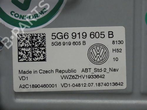 Display monitor VW GOLF VII (5G1, BQ1, BE1, BE2) 1.0 TSI | BP26145589C48 