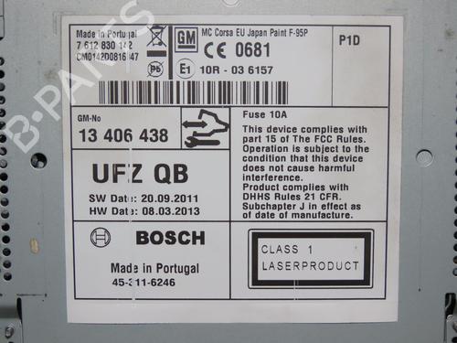 Radio OPEL CORSA D (S07) 1.3 CDTI (L08, L68) | BP20313926E6