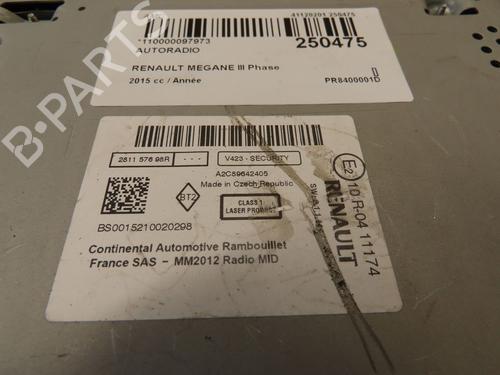 Radio RENAULT MEGANE III Coupe (DZ0/1_) 2.0 R.S. | BP25249660E6 