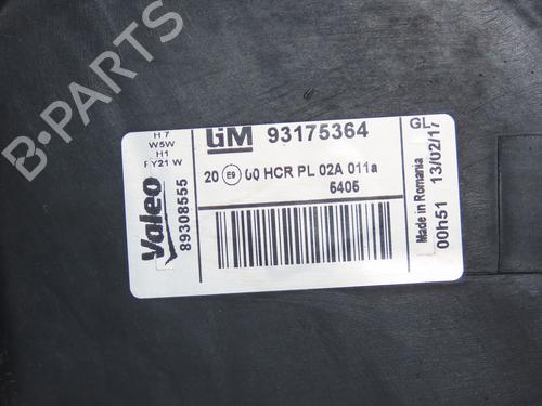 Left headlight OPEL MERIVA A MPV (X03) 1.4 16V Twinport (E75) | BP20243394C28 