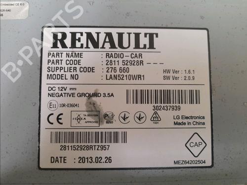Radio RENAULT CLIO IV (BH_) 1.5 dCi 90 | BP14945170E6 