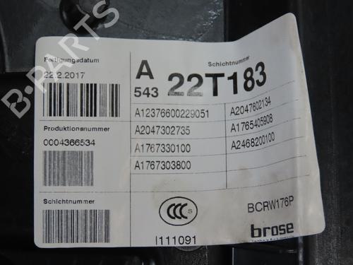 Used Rear left window mechanism MERCEDES-BENZ A-CLASS (W176) A 200 CDI / d 4-matic (176.002) (136 hp) 29047102