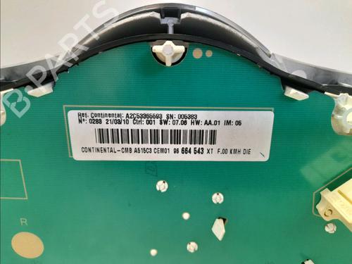 Used Instrument cluster Instrument cluster CITROËN DS3 (SA_) 1.6 HDi 90 (92 hp) 33836293 33836293